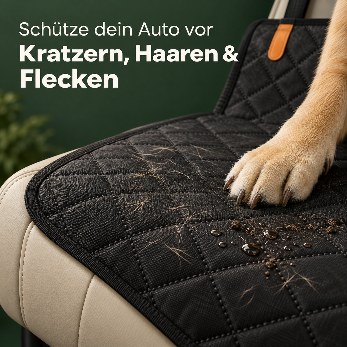 Fellwelt™ Hartboden-Autositzschutz für Hunde
