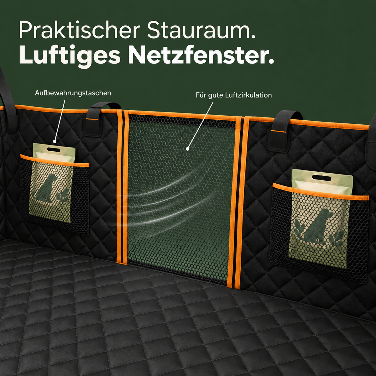 Fellwelt™ Hartboden-Autositzschutz für Hunde