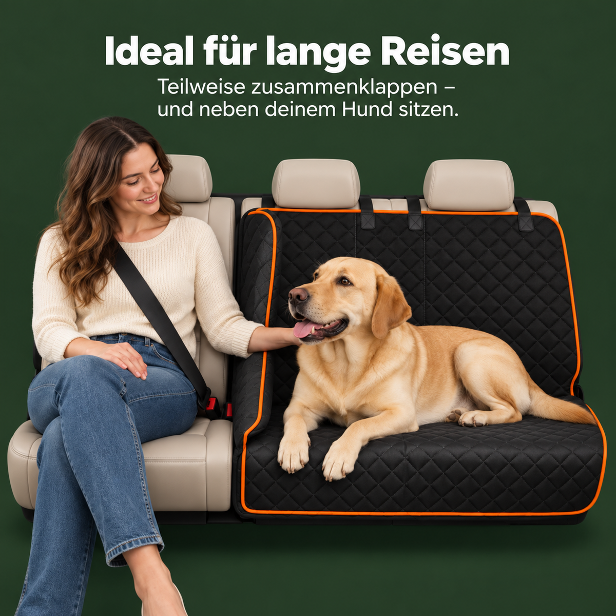 Fellwelt™ Hartboden-Autositzschutz für Hunde