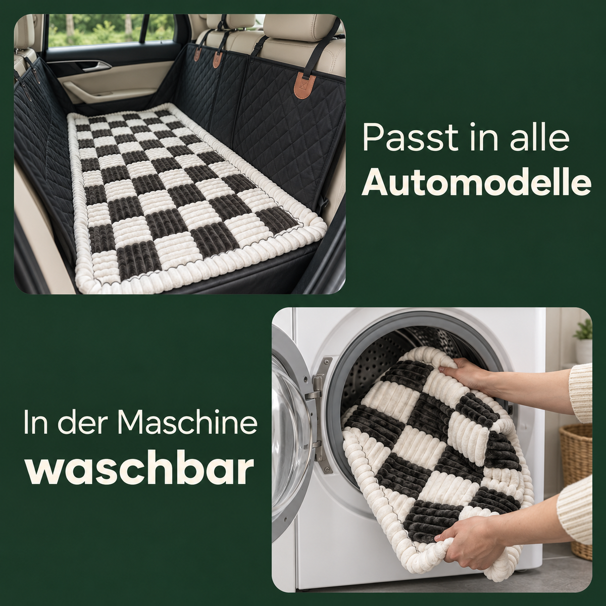 Fellwelt™ Luxus-Hundedecke fürs Auto